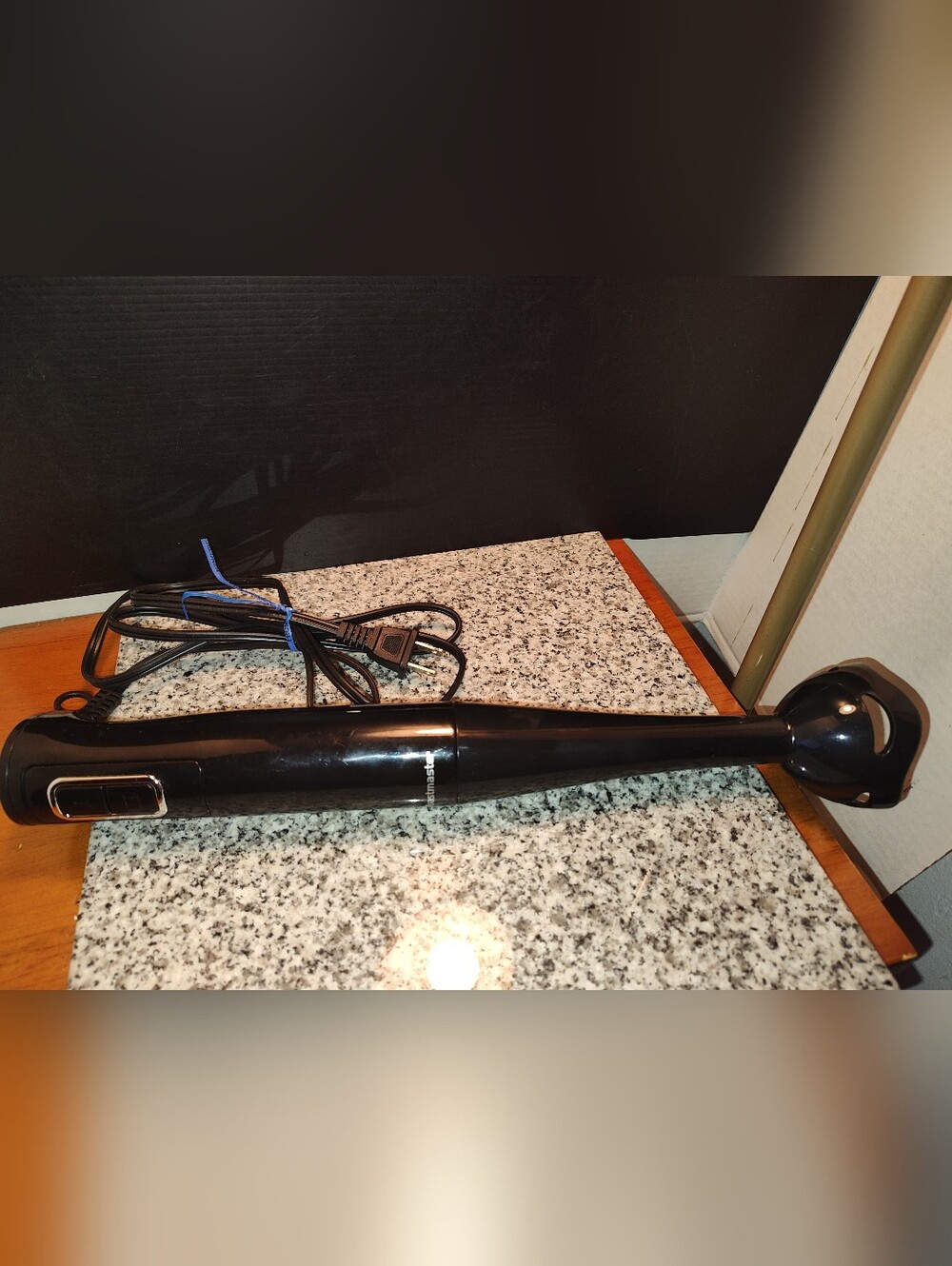 Black Handheld Immersion Stick Blender - Home Kitchen